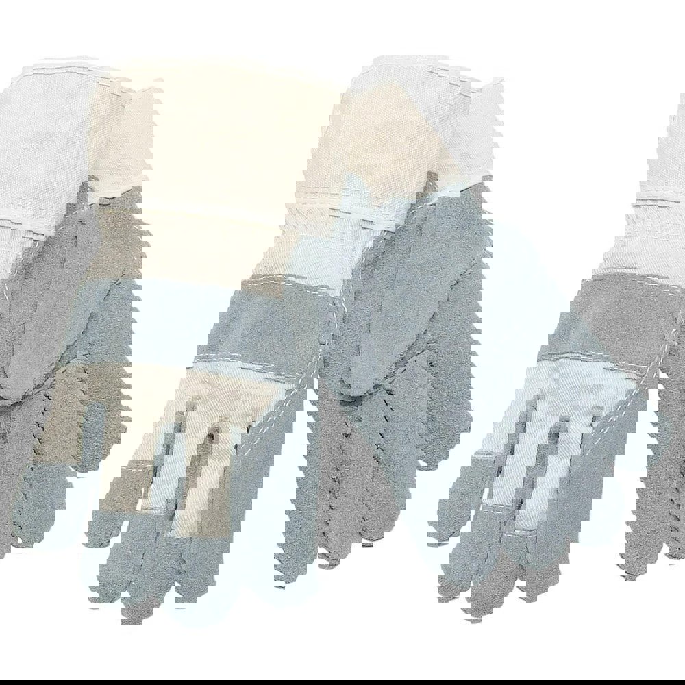 Gloves: Size L, Fleece-Lined, Cowhide